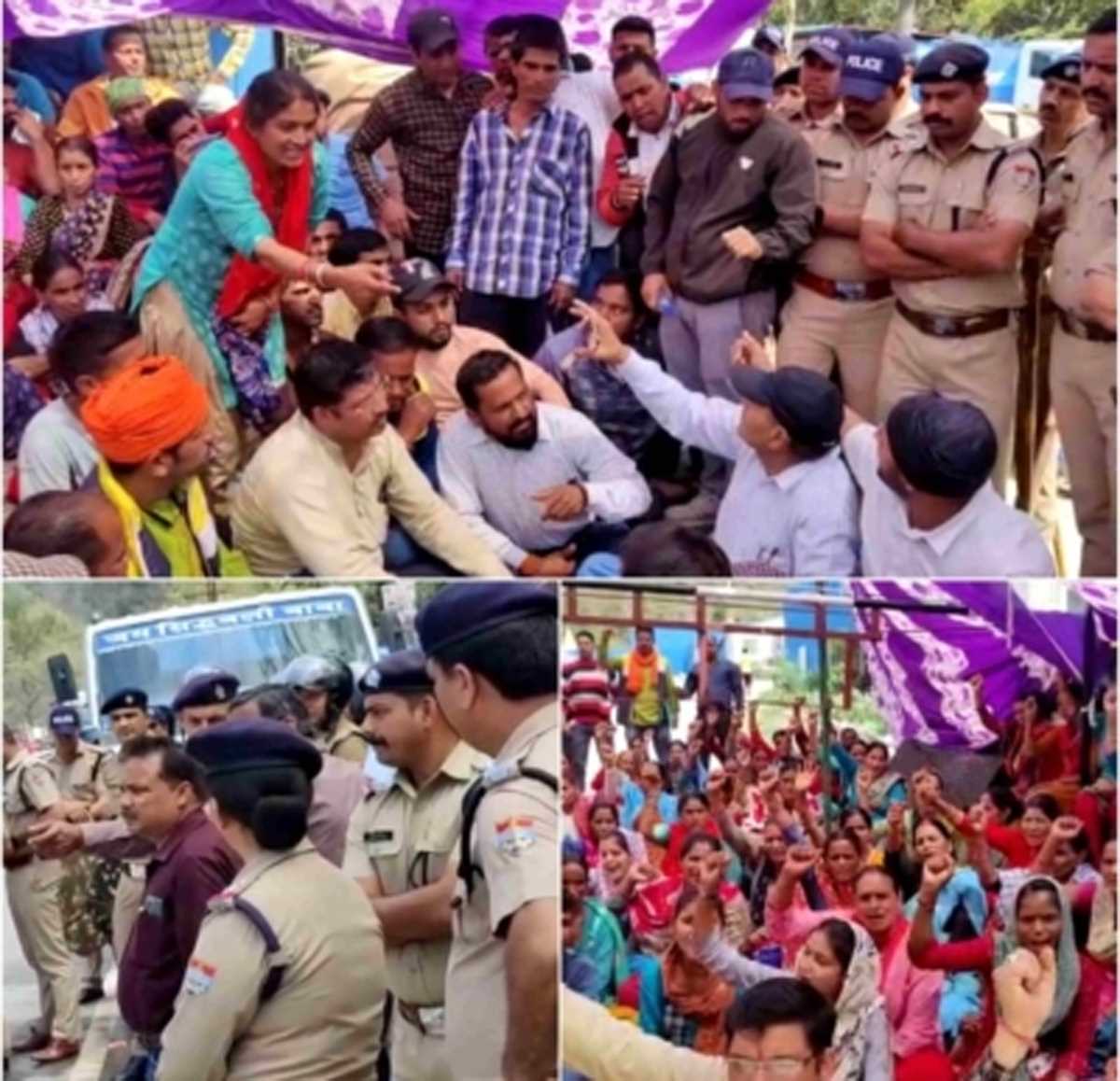 टिहरी में ग्रामीणों ने रुकवाया रेल परियोजना के टनल निर्माण का कार्य, मुख्य गेट पर जड़ा ताला